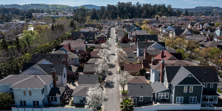 Homes in Hercules, Calif., on March 25, 2025. 