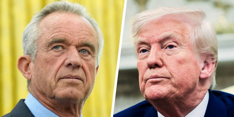Health and Human Services Secretary Robert F. Kennedy Jr., President Donald Trump.