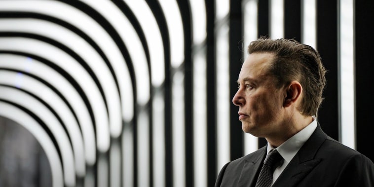 Elon Musk at the opening of the Tesla factory in Gruenheide, Germany