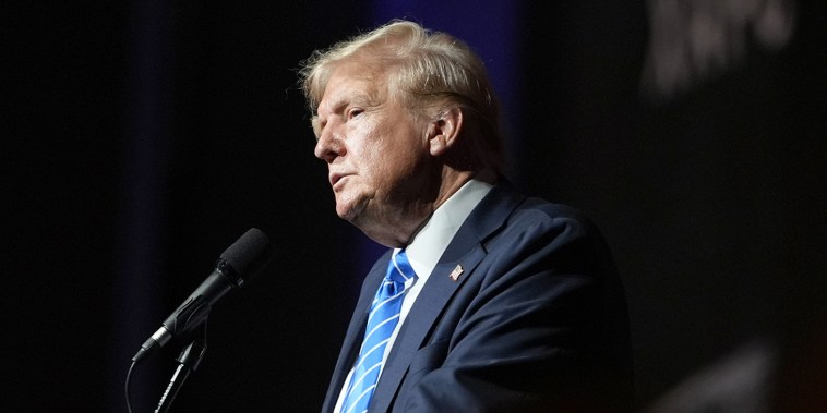 Image: donald trump politics political politician profile side view