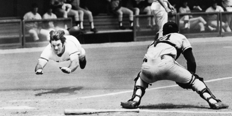Pete Rose Diving For Homeplate