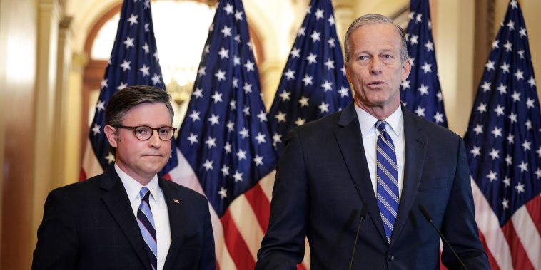 Speaker Johnson and Senate Leader Thune Speak On Delivering President Trumps Agenda