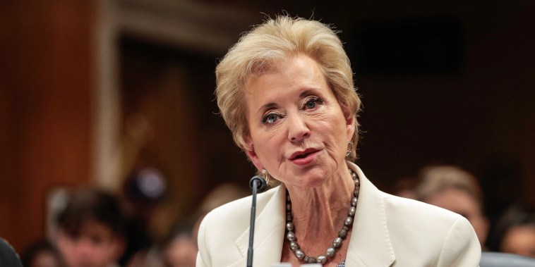 Image: Education Secretary Linda McMahon Testifies In Senate Hearing On 2026 Budget