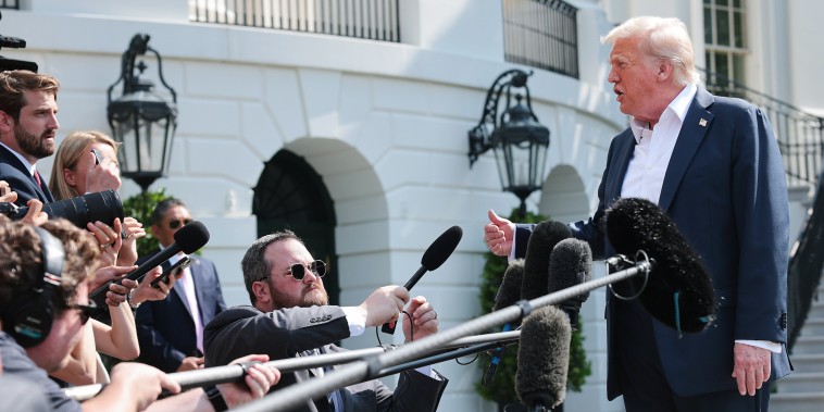 Donald Trump answers questions