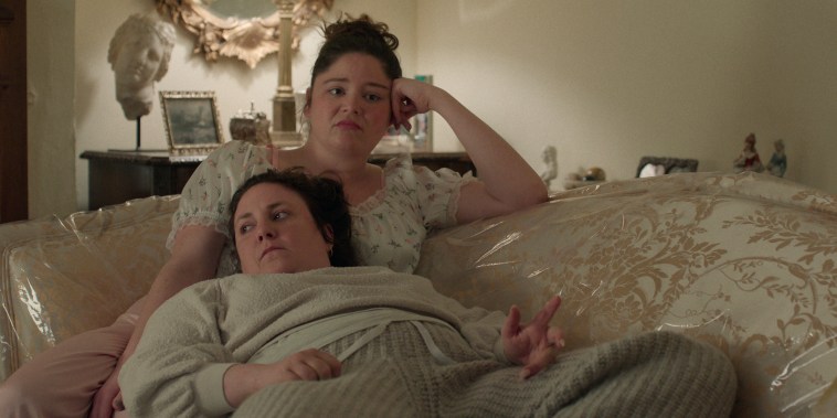 Meg Stalter and Lena Dunham in Too Much.