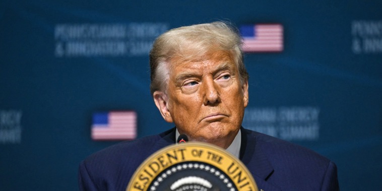 Image: President Donald Trump attends the inaugural Pennsylvania Energy and Innovation Summit 