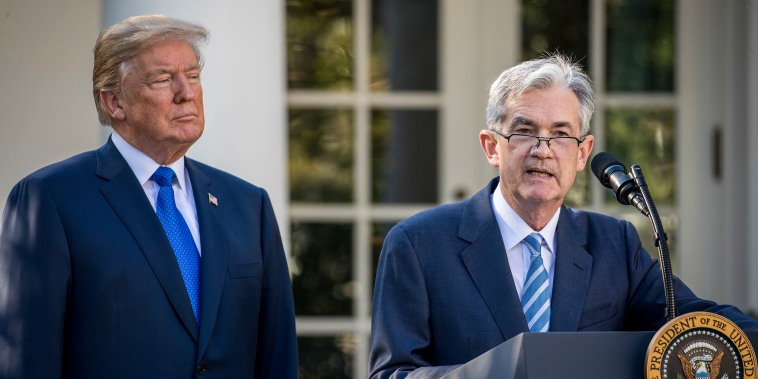 Donald Trump and Jerome Powell.