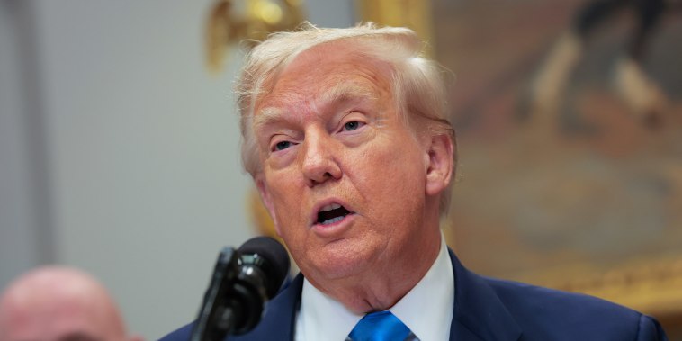 President Trump Signs Congressional Bill In Roosevelt Room Of The White House