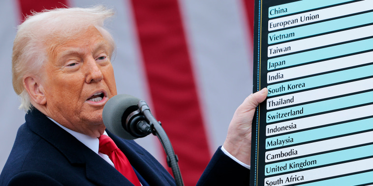 President Trump Holds "Make America Wealthy Again Event" In White House Rose Garden