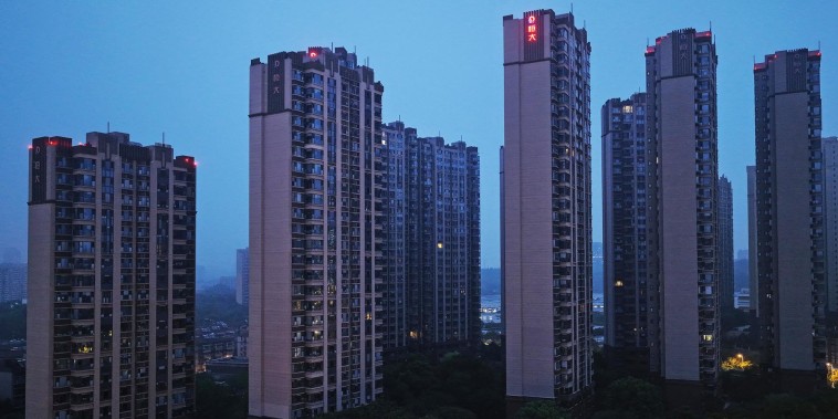 An Evergrande property development in Nanjing, China.