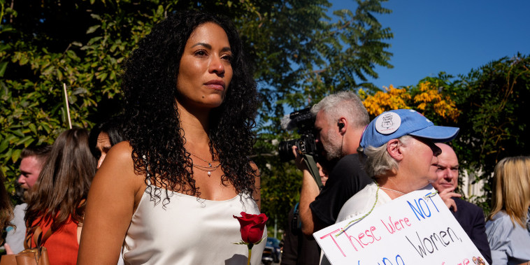 Image: Rally Held Outside U.S. Capitol In Solidarity With Epstein Victims