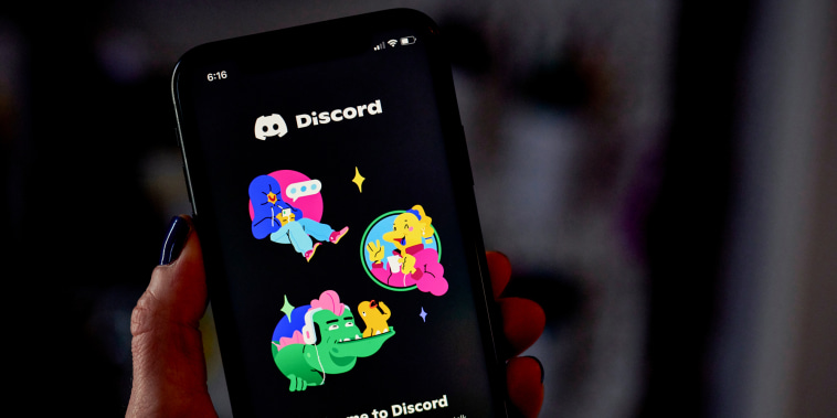 The Discord app on a smartphone screen