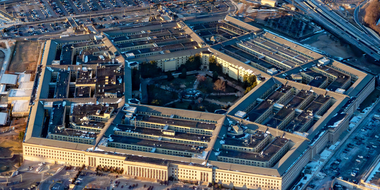 The Pentagon is seen from above.