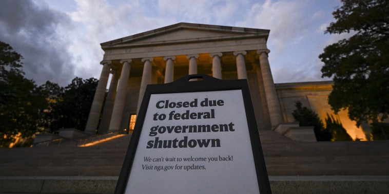 A view of a "closed sign" as the 23rd day of the ongoing federal government shutdown.