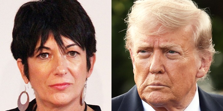 Ghislaine Maxwell; Donald Trump.