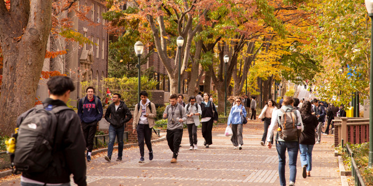 Students at the University of Pennsylvania.