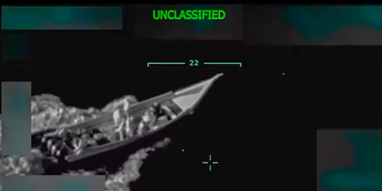 A screenshot from a video posted to Donald Trump’s Truth Social account on September 2, 2025, shows what he described as a Tren de Aragua boat transporting drugs from Venezuela.