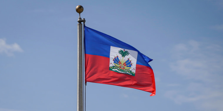 The Haitian flag.