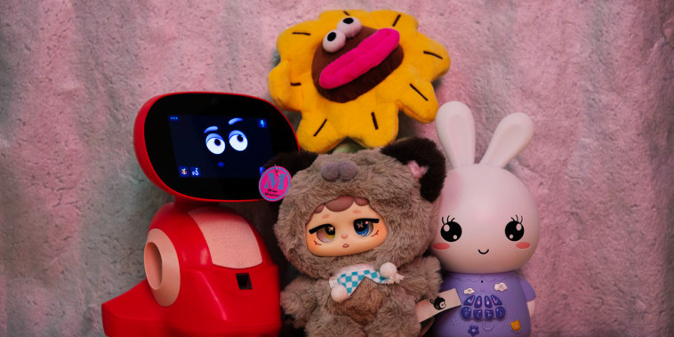 AI toys: Miko 3, FoloToy Sunflower, Alilo Smart AI Bunny and Miriat Miiloo.