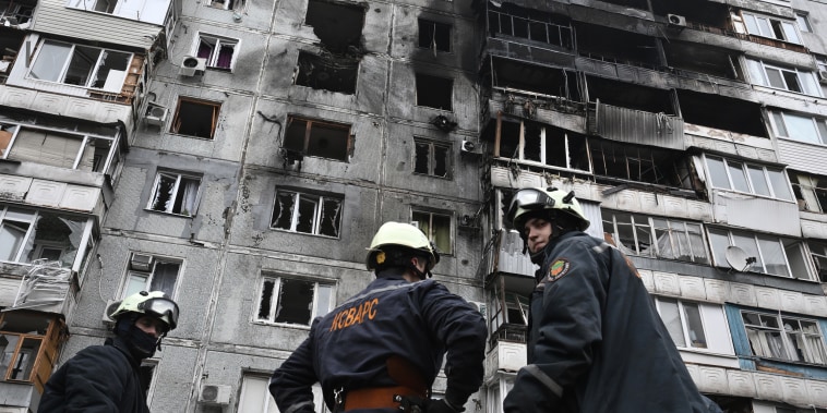 Russian drone hits apartment block in Zaporizhzhia