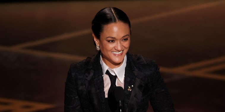 Autumn Durald Arkapaw accepts the award for Best Cinematography for "Sinners" onstage during the 98th Annual Academy Awards.