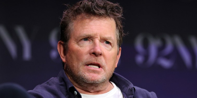 Michael J. Fox speaks onstage at 92NY on October 13, 2025 in New York City. 
