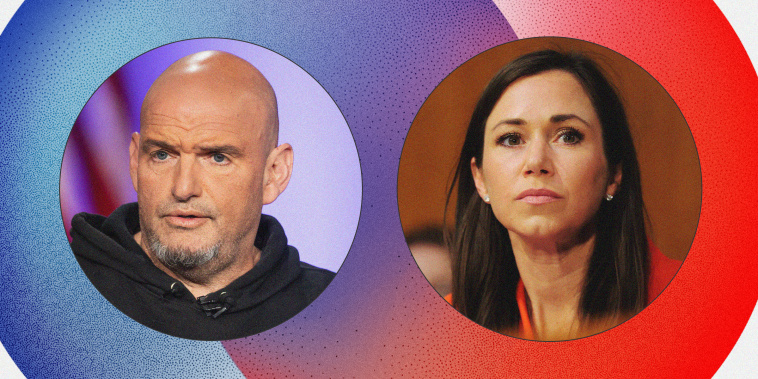 John Fetterman and Katie Britt