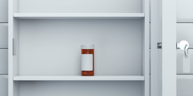 First aid station with container. 3d rendering