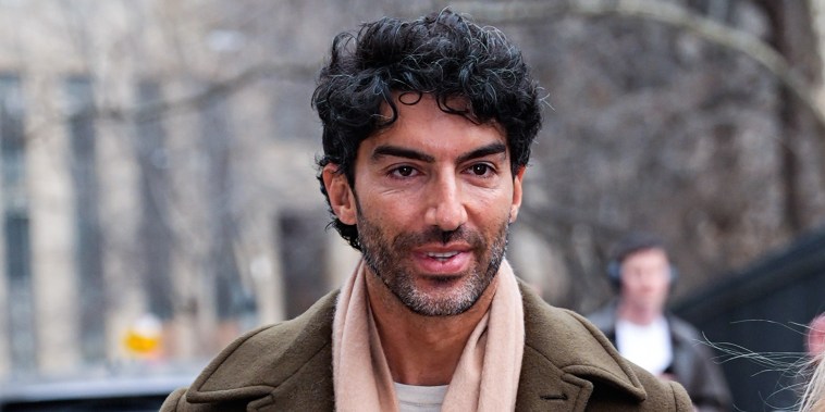 Justin Baldoni arrives at federal court in New York on Feb. 11, 2026.