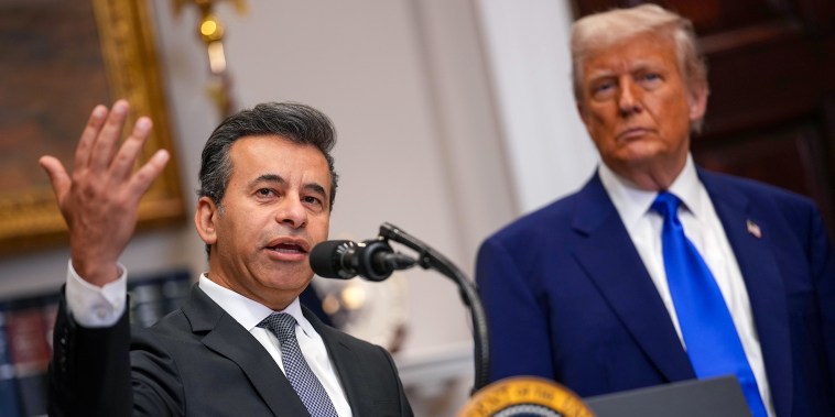 FDA Commissioner Martin Makary speaks alongside President Donald Trump.