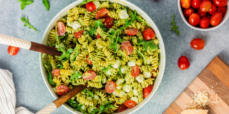 Joy Bauer's Pesto Caprese Pasta Salad