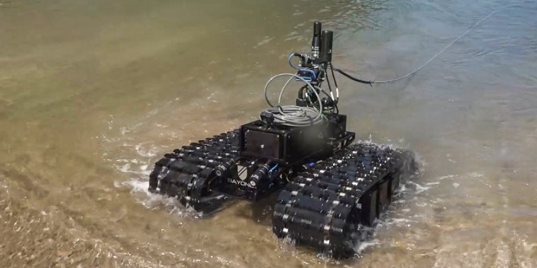A sea mine robot.