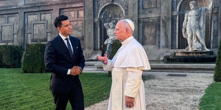Tom Llamas and Pope.