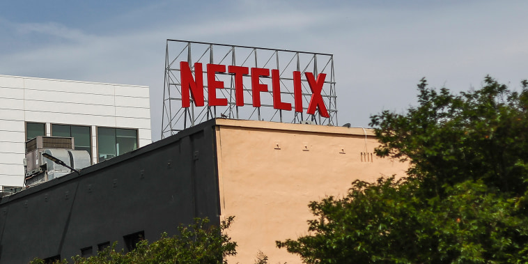 The Netflix office building in Los Angeles on April 16, 2026.