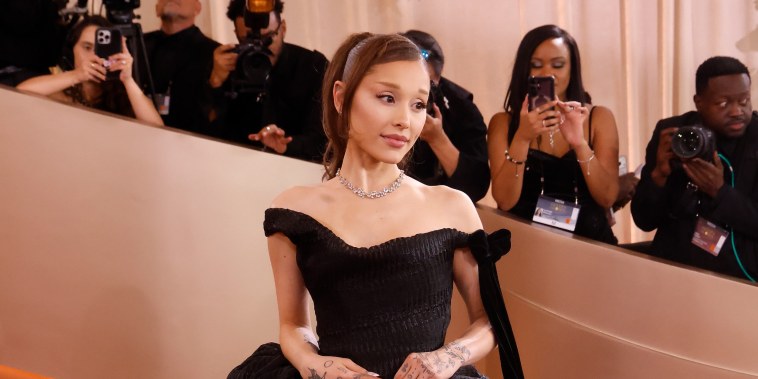 Image: Ariana Grande attends the 83rd annual Golden Globe Awards.