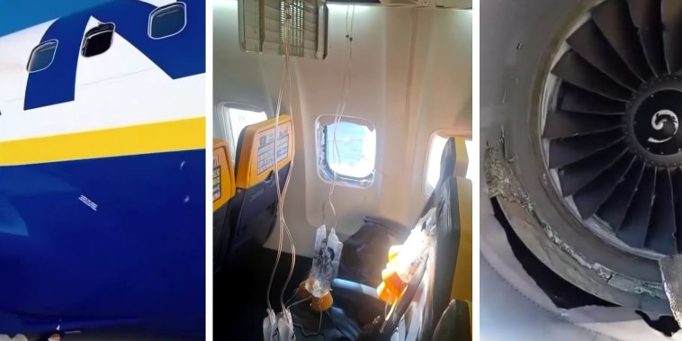 Pasajero succionado por una ventana de un avión tiene heridas