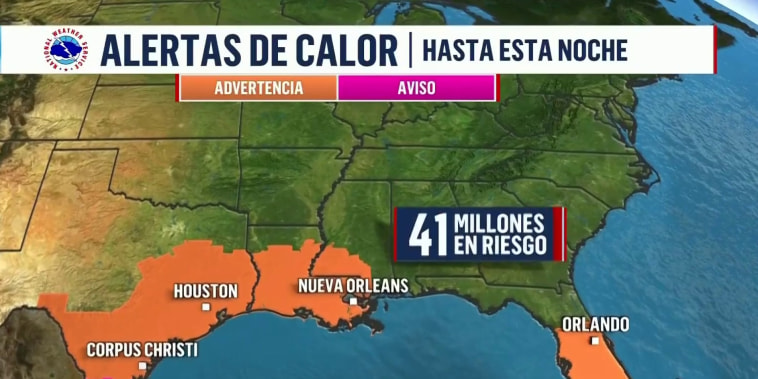 41 millones de personas están bajo alerta de calor en Texas, Louisiana y Florida