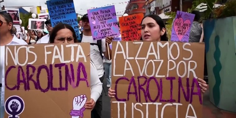 Marchan por una exreina de belleza asesinada en México