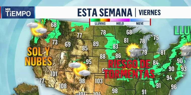 Pronostican más lluvia para el Noreste y calor extremo en el Oeste