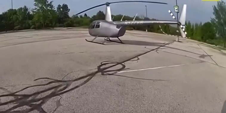 Un hombre utiliza un helicóptero para ir a una tienda en Wisconsin y es cuestionado por la policía