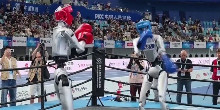 Culminan los segundos Juegos Mundiales de Robots Humanoides con una pelea de box
