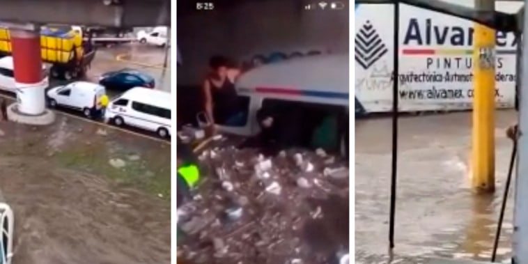 Fuertes lluvias provocan inundaciones en zonas del Estado de México