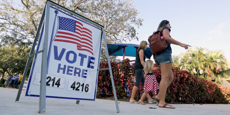 Image: Florida Voters Cast Their Ballots In State's Primary