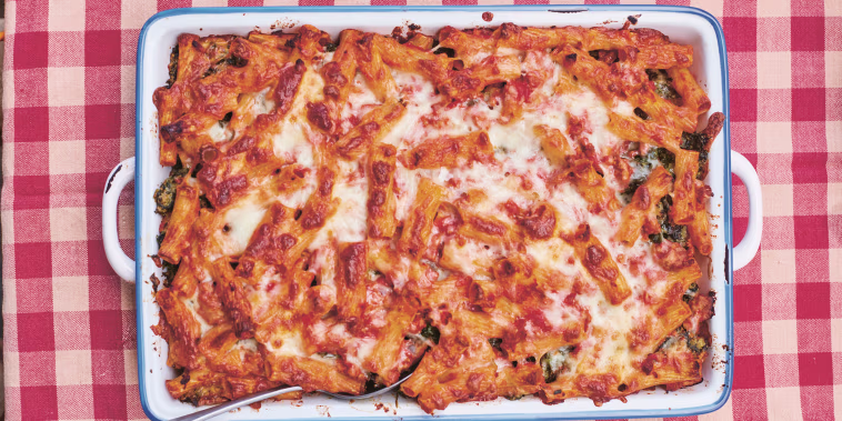 Julia Turshen's Italian Flag Baked Pasta from Now and Again.