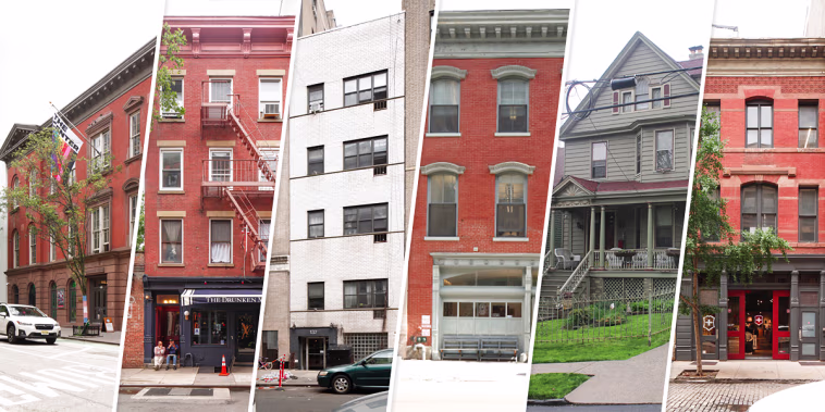 LGBT Community Center, The Caffe Cino, James Baldwin Residence, Women's Liberation Center, Audre Lorde Residence, and Gay Activits Alliance Firehouse.