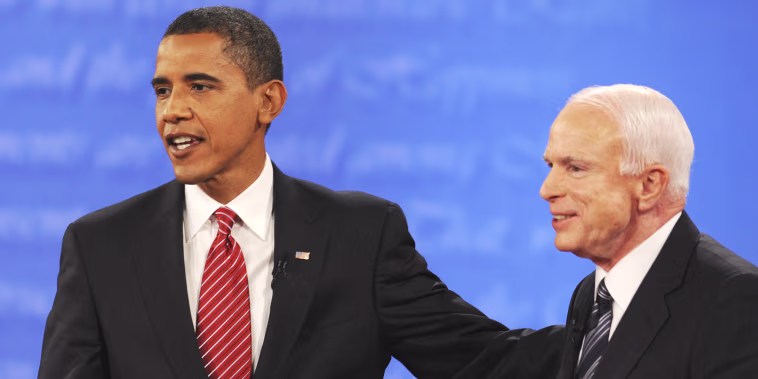 barack obama john mccain politics political politicians
