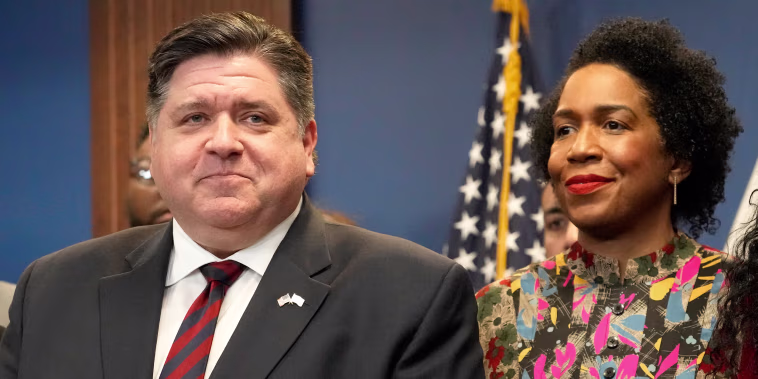 J.B. Pritzker, Juliana Stratton politics political politicians