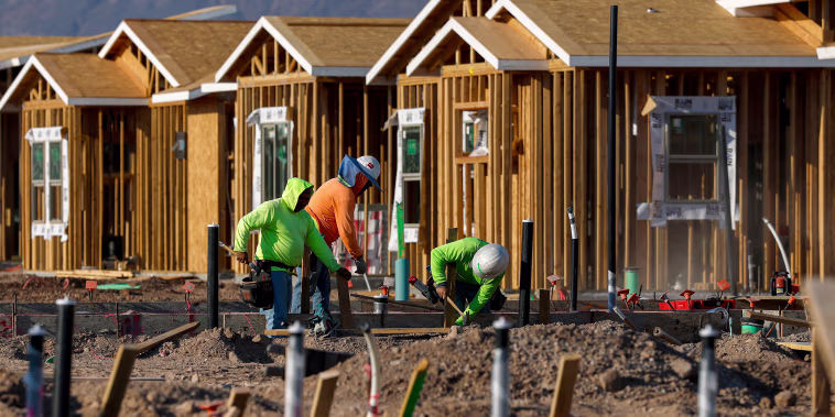 Construction workers at residential zone.