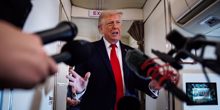 President Trump Travels To Wisconsin And New Jersey