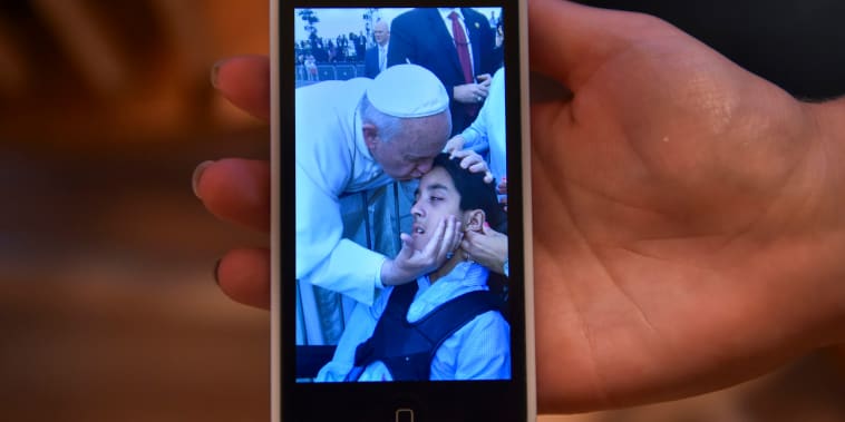 Philadelphia parents remember the moment Pope Francis blessed their son, and changed their lives